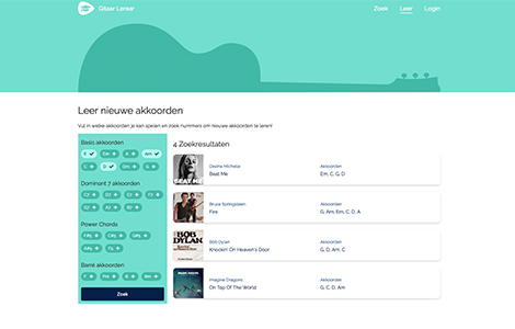 Website Gitaar Leraar